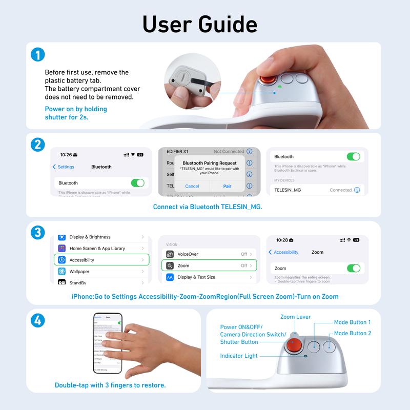 Magnetic Camera Grip