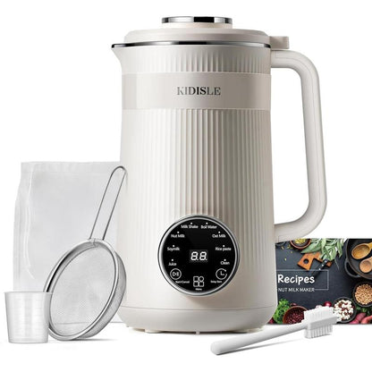 8-in-1 Nut Milk & Coffee Maker, 32oz, Self-Cleaning Stainless Steel