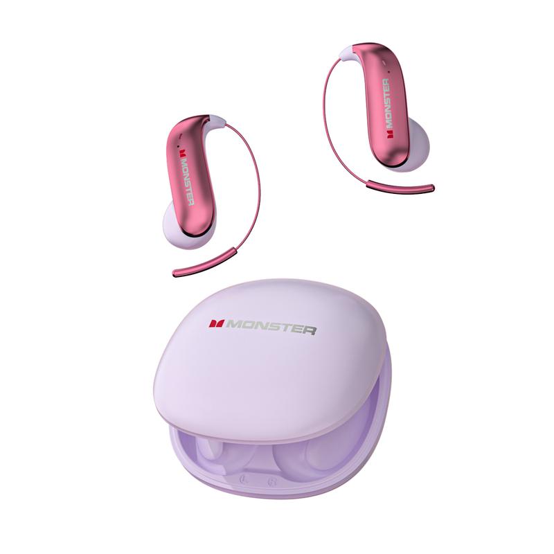 Monster Wireless Earbuds, 145H Playtime, Titanium Design