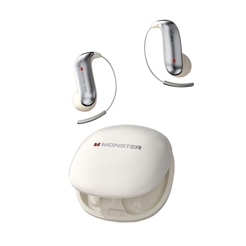 Monster Wireless Earbuds, 145H Playtime, Titanium Design