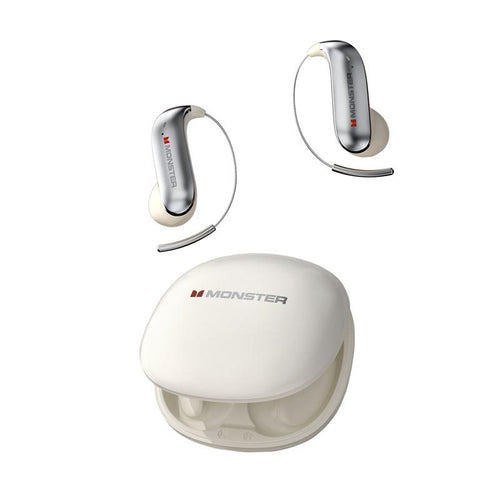 Monster Wireless Earbuds, 145H Playtime, Titanium Design