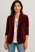 Velvet Slim-Fit Blazer