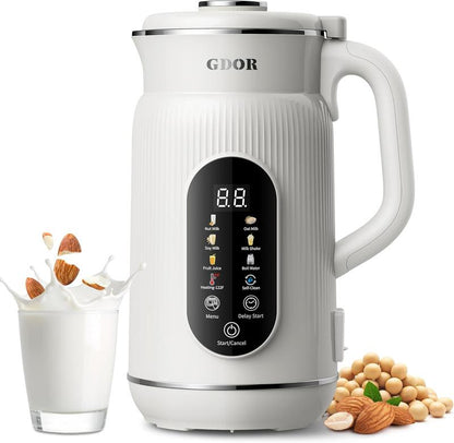 8-in-1 Nut Milk & Coffee Maker, 32oz, Self-Cleaning Stainless Steel